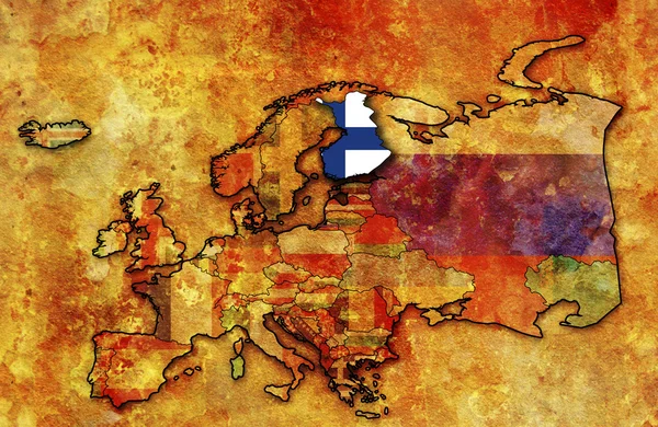 Antigua bandera de Finlandia —  Fotos de Stock