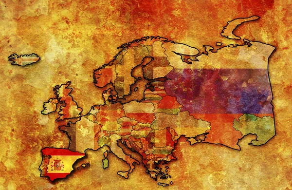 스페인의 옛 국기 — 스톡 사진