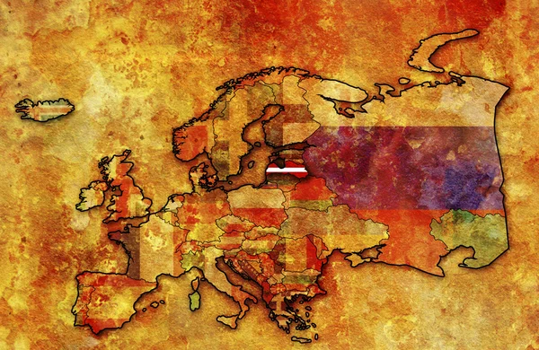 Старий прапор Латвії — стокове фото