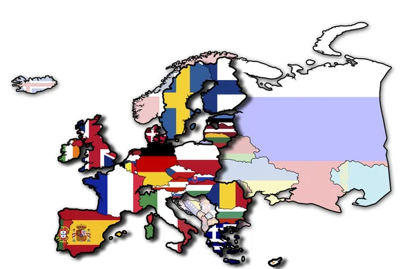 Alte Flagge der EU — Stockfoto