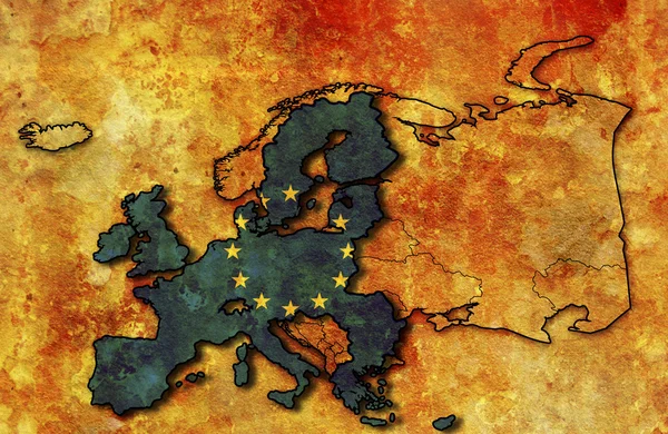 Alte Flagge der EU — Stockfoto