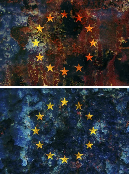 Old flag of european union — Stock Photo, Image