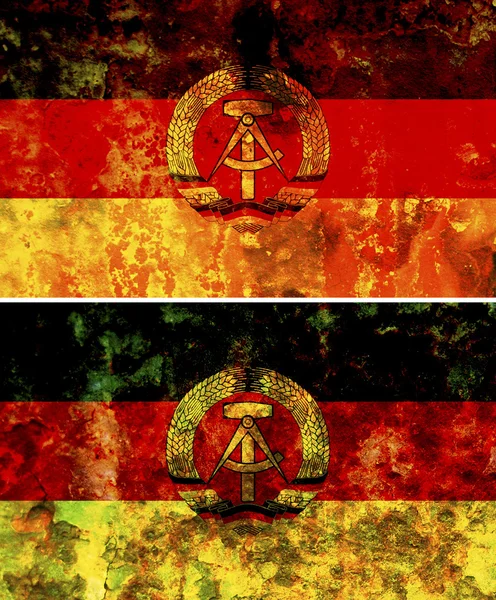 Alte Fahne der DDR — Stockfoto