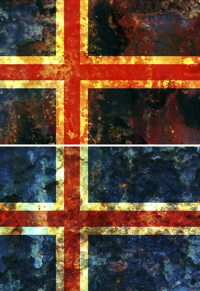 アイスランドの古い旗 — ストック写真