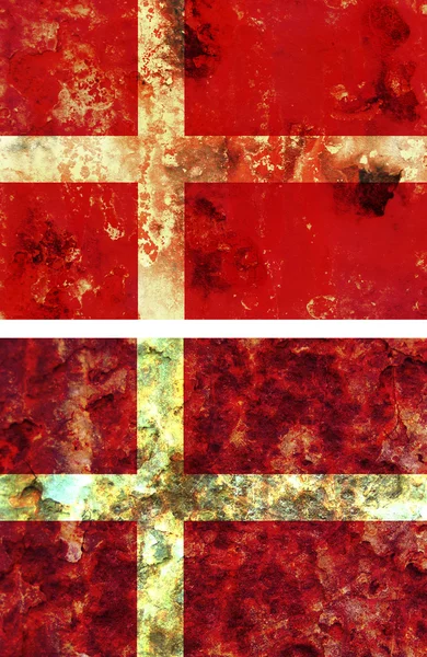 Ancien drapeau du Danemark — Photo