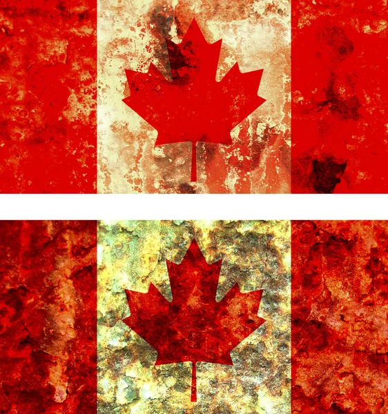 Old flag of canada — Stockfoto