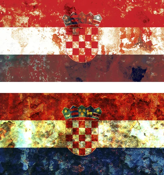 Old flag of croatia — Stock Photo, Image