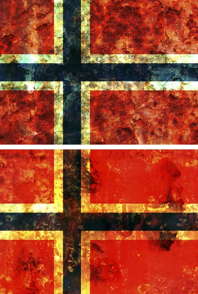 Eski Norveç bayrağı — Stok fotoğraf