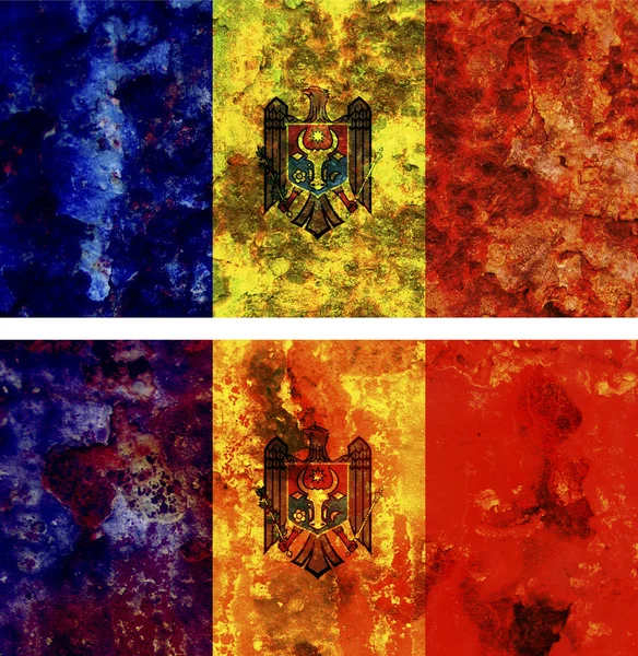 Oude vlag van Moldavië — Stockfoto