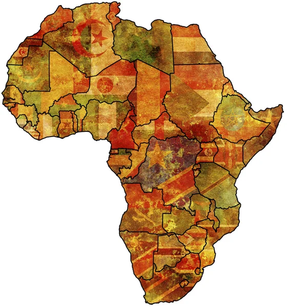 Старый флаг Африки — стоковое фото