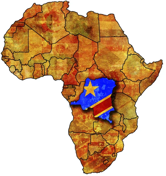 Stará vlajka Konga — Stock fotografie