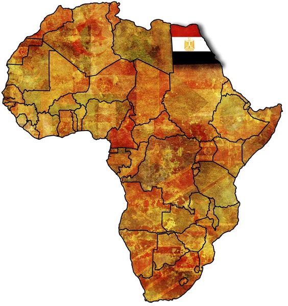 Old flag of egypt — Stockfoto