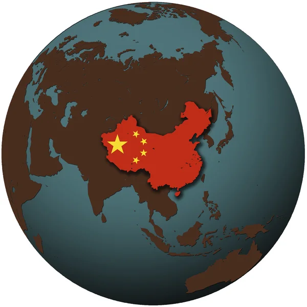 China na terra — Fotografia de Stock