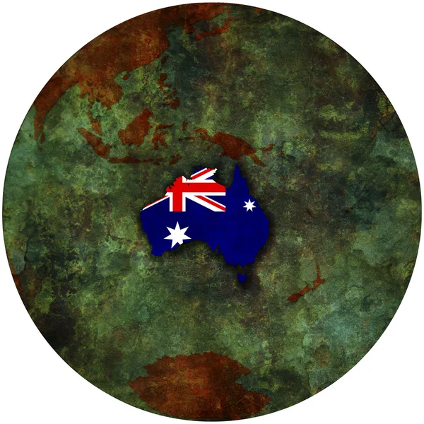 Australia on earth — Stock Photo, Image