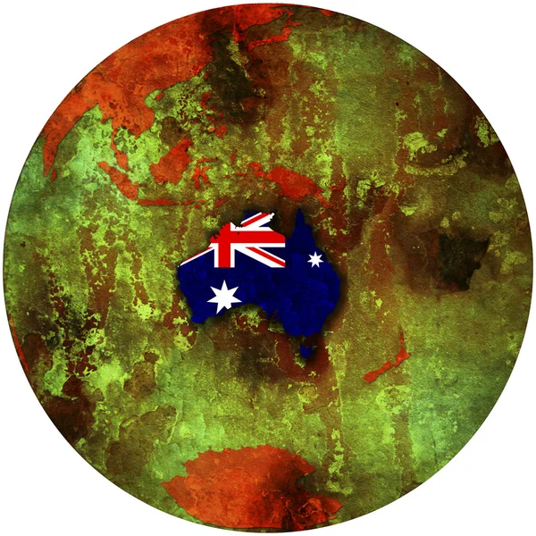 Australia en la tierra — Foto de Stock