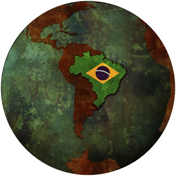Brazília lobogója — Stock Fotó