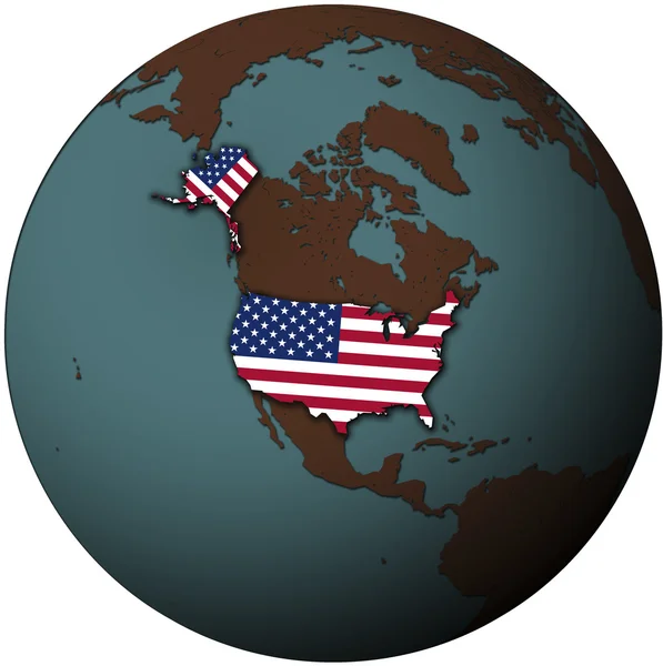 Stati Uniti (proiezione ortografica) ) — Foto Stock