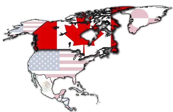 Alte Flagge von Kanada — Stockfoto