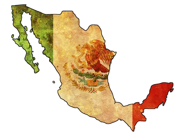 Bandeira velha do México — Fotografia de Stock