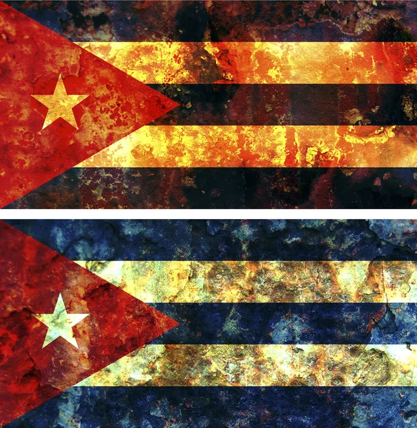 Old flag of cuba — Stock Photo, Image