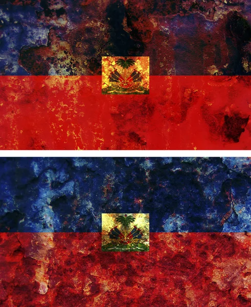 Παλιά σημαία της Αϊτής — Φωτογραφία Αρχείου