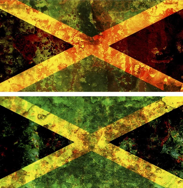 Oude vlag van jamaica — Stockfoto