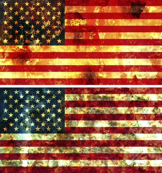 Régi zászló USA — Stock Fotó
