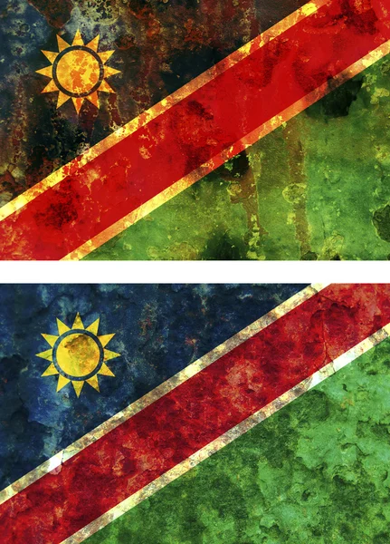 Bandeira velha de namibia — Fotografia de Stock