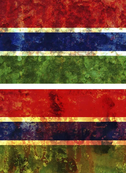 Alte Flagge von Gambia — Stockfoto