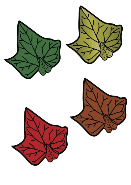 벡터 leafs — 스톡 벡터