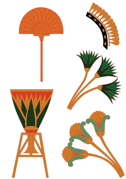 Egyptian ornaments vector — Stock Vector