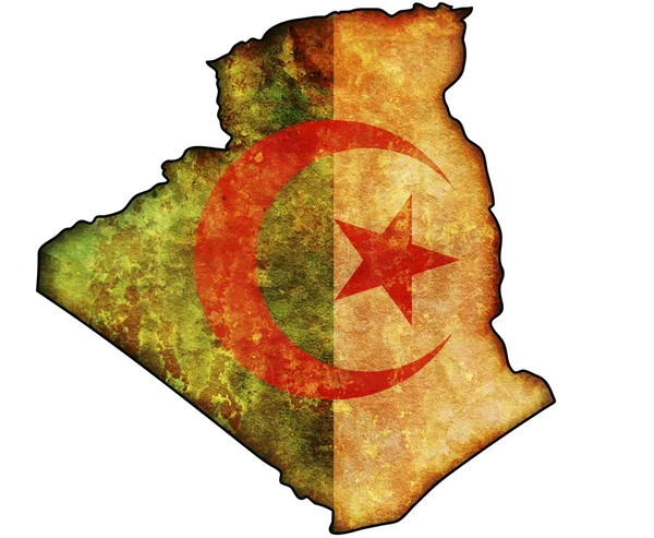 Argelia Mapa —  Fotos de Stock