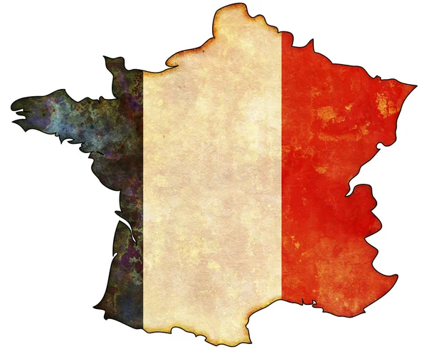 Francja Mapa — Zdjęcie stockowe
