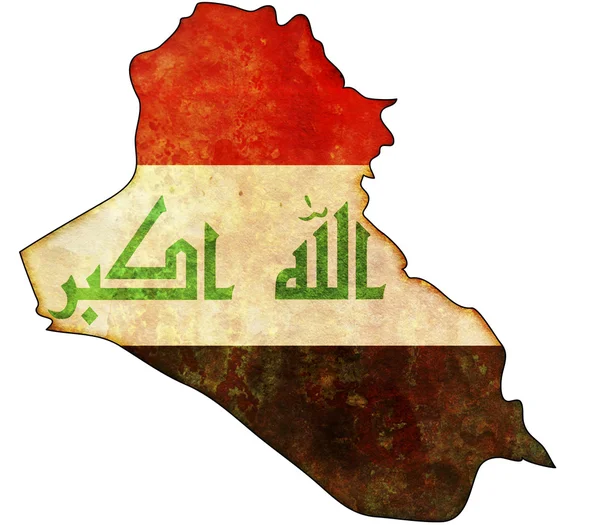 Mapa Irák — Stock fotografie