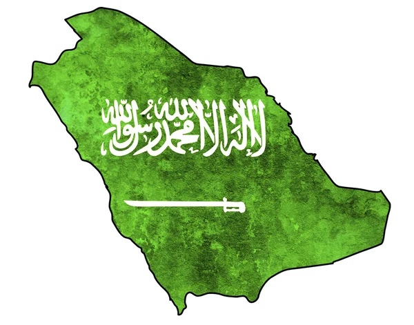 Arábia Saudita mapa — Fotografia de Stock