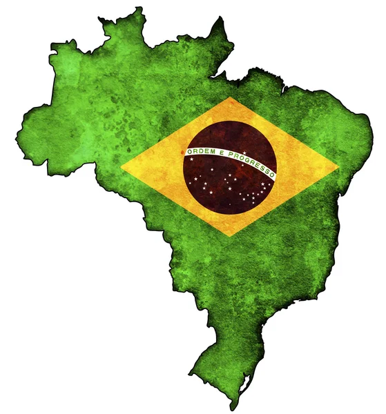 巴西地图 — 图库照片