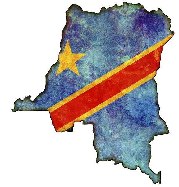 Kongo-Karte — Stockfoto