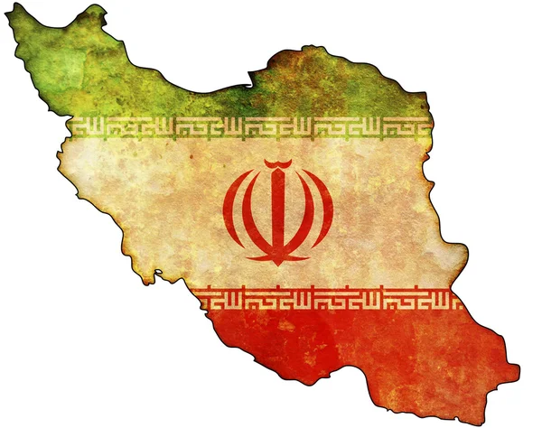 Irán Térkép — Stock Fotó
