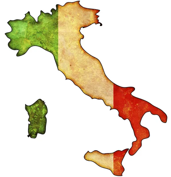 Mappa Italia — Foto Stock