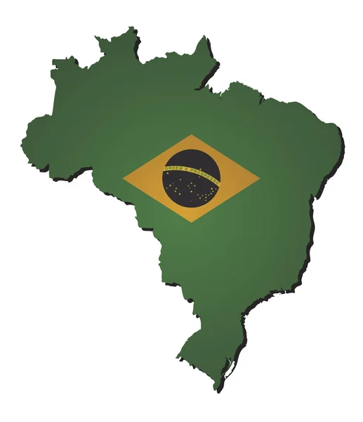 브라질 지도 — 스톡 벡터