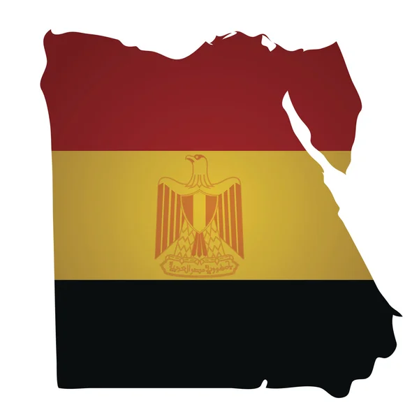 Egito Mapa — Vetor de Stock