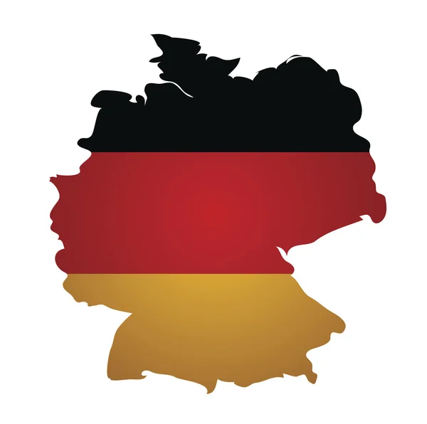Deutschland Karte — Stockvektor