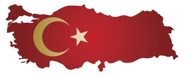 Peta Turki - Stok Vektor