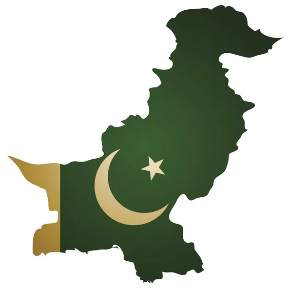 巴基斯坦地图 — 图库矢量图片
