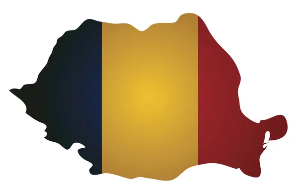Rumänien-Karte — Stockvektor