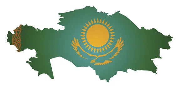 Kazakstan kartaMapa Kazachstánu — Stockový vektor
