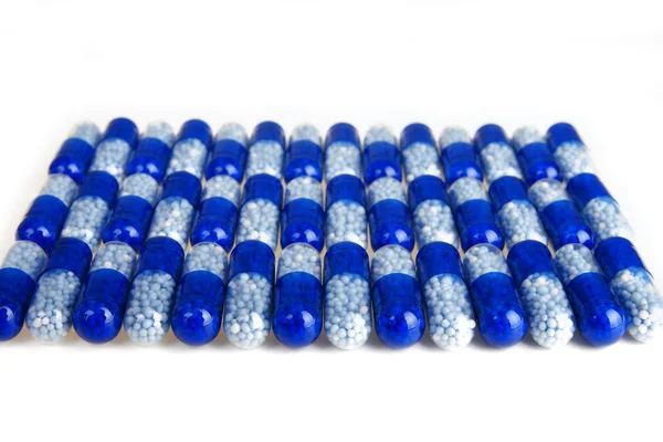 Blaue Tabletten — Stockfoto