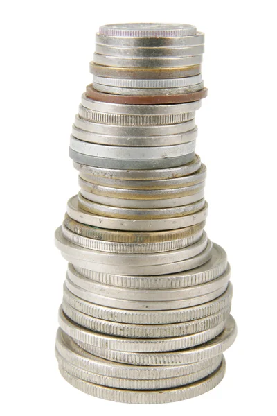 Coluna de moedas — Fotografia de Stock