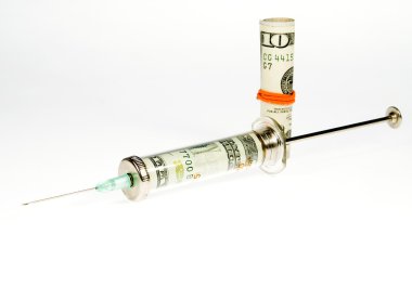 Inject of money clipart