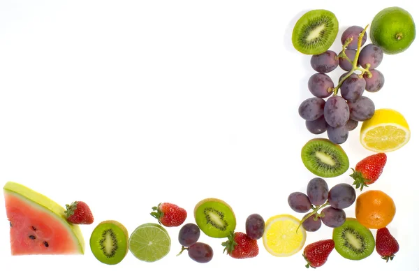 Frame fruits — Stock Photo, Image